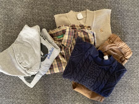 Lot habits automne-hiver t. 92 / 5 pieces