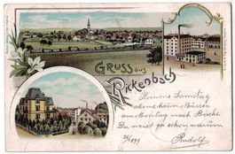 Gruss aus Rickenbach (SG), Litho, gelaufen 1899