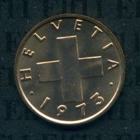 CHF___0.01 1973 stgl * nigelnagelneu! 1 Rappen