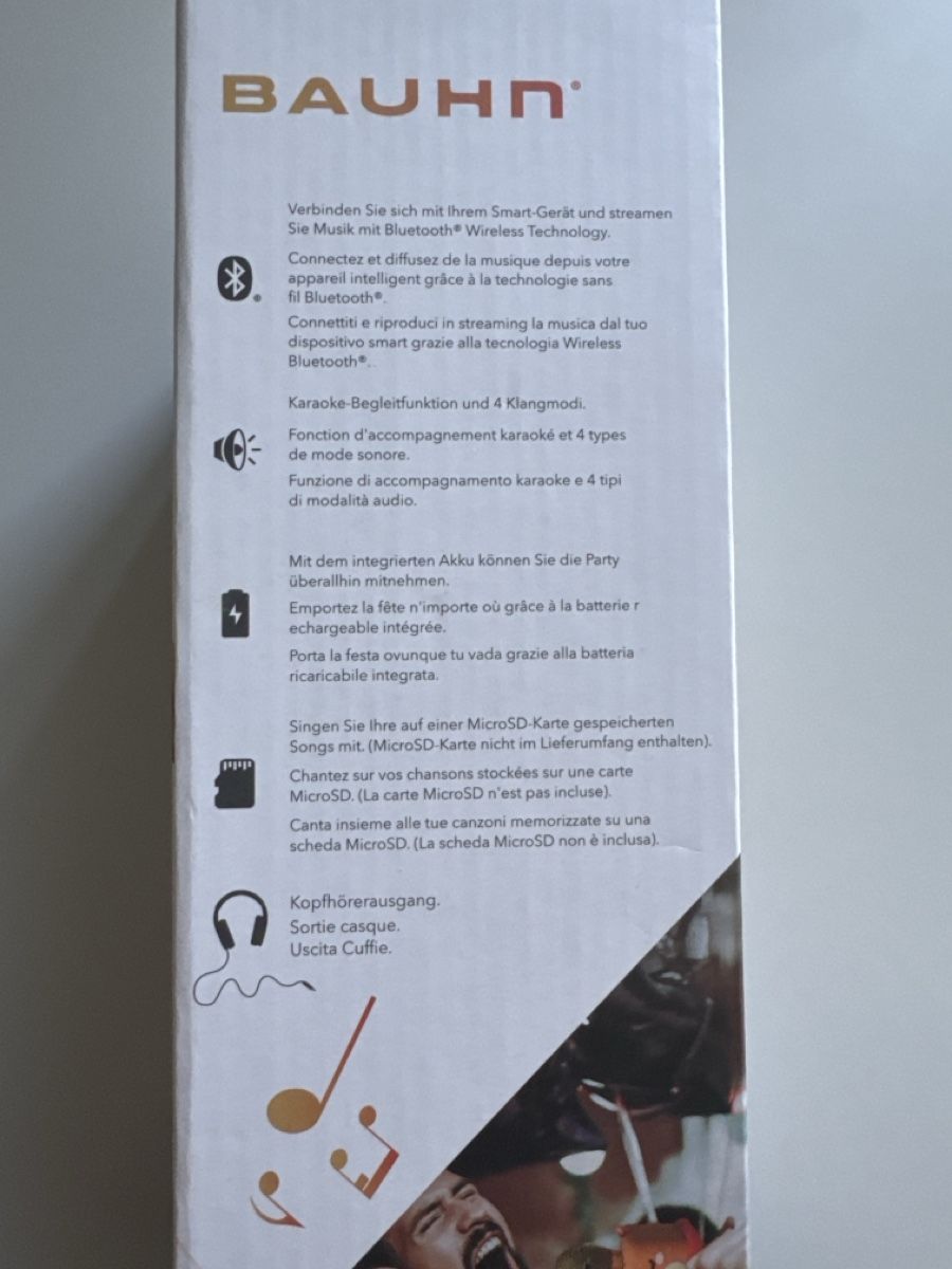 Mikrofone: BAUHN Karaoke Microphone Bluetooth New – Gebraucht aus Hünenberg von Hueso2023 1