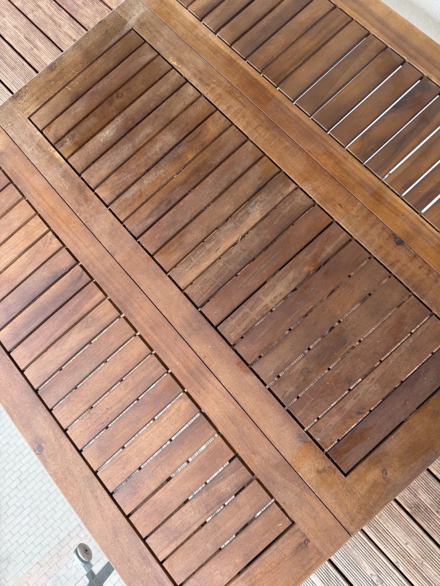 Tables: Foldable Wooden Balcony Table Brown – D'occasion à Altendorf par yol_hbg8 5