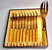 Bestecksammlung im Etui: 10 Stück Gabeln