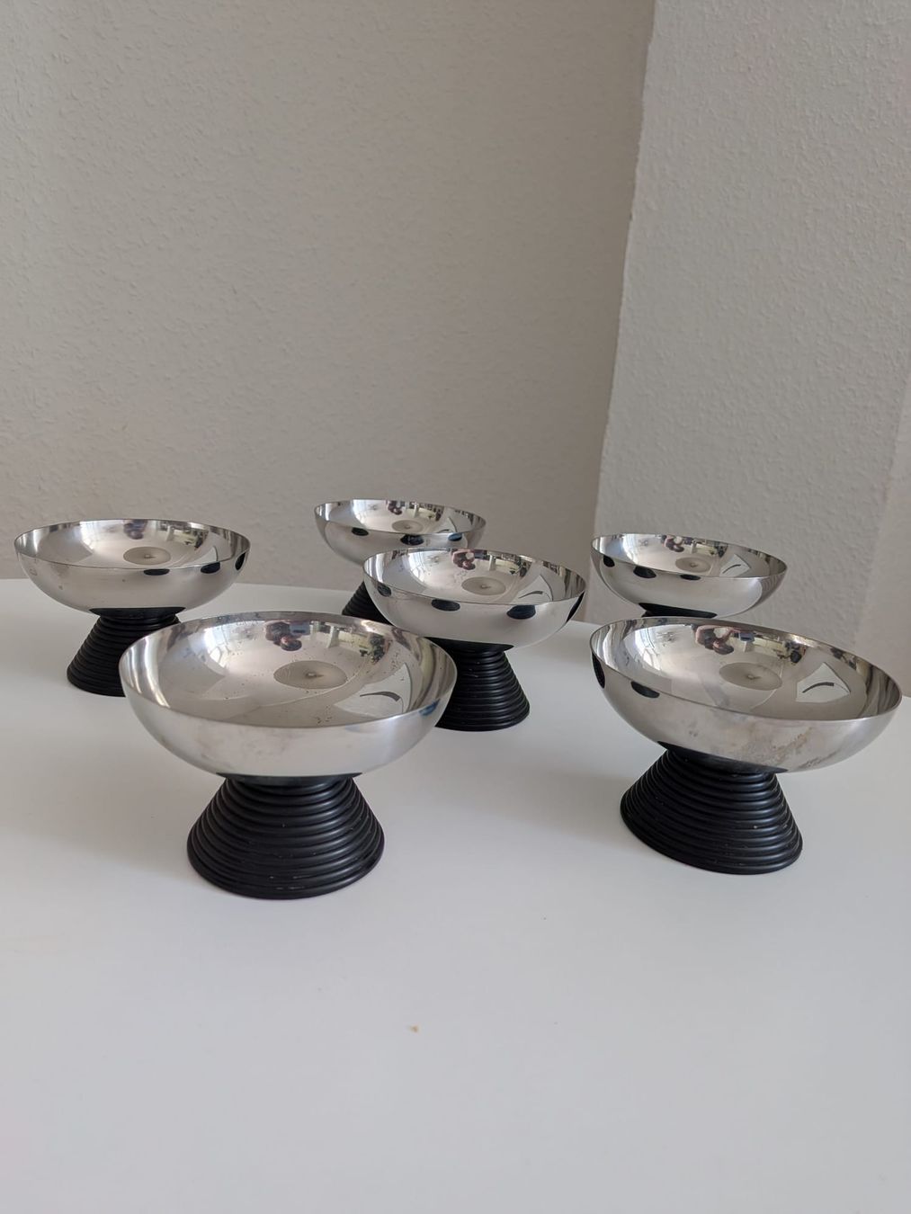 Geschirrsets: Set aus 6 Vintage Eisbecher / Glacebecher – Gebraucht aus Zürich von mikki.zh