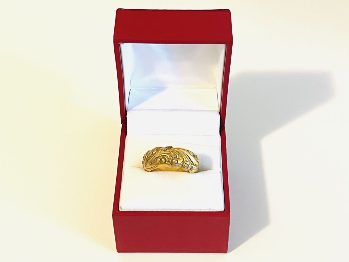 Anelli: Luxurious 18K Gold Plated Silver Ring – Usato da Rüschlikon venduto da topswissvintage 1