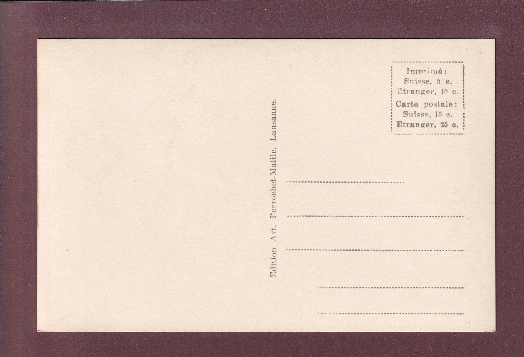 Cartoline postali: LAUSANNE - Château - Dent d'Oche – Usato da Pully venduto da nicecards 1