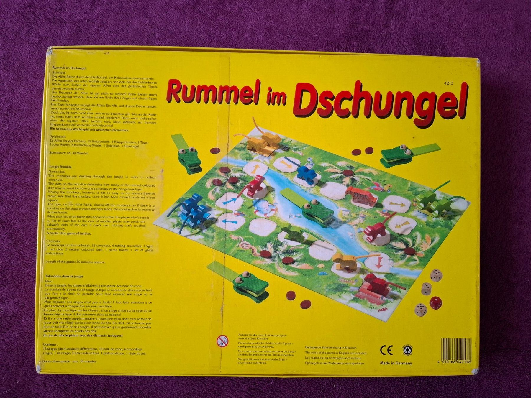 Haba Spiele: HABA Spiel - Rummel im Dschungel – Gebraucht aus Müllheim Dorf von Seeeule01 9