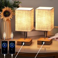 2X Tischleuchten USB Touch LED Tischlampen Dimmbar