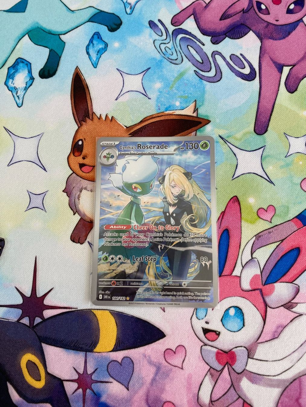 Pokémon Sammelbilder & Trading cards: Pokemon Cynthia's Roserade 184/182 DRI – Gebraucht aus Grindelwald von TSG-G-Town