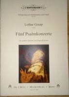 Lothar Graap: Fünf Psalmkonzerte  (mittlere stimme & Orgel)