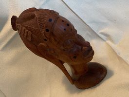 Sculpture en bois artisanat africain tête tribale</h2>
