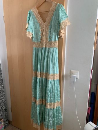 Spell & the Gypsy Ocean Gown in Seafoam Lace Maxi Dress