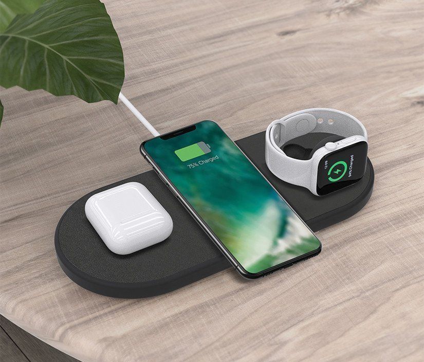 Caricabatterie: XQISIT 3in1 Wireless Qi-Ladegerät Charge – Nuovo (secondo la descrizione) da Weinfelden venduto da SEYBOY 2