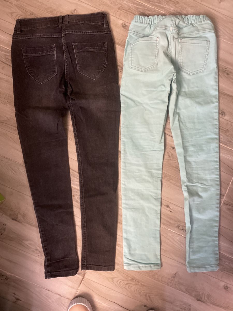Hosen: 2 Mädchen Sommer stretch Jeans, Top Zustand, Gr. 152 – Gebraucht aus Obergerlafingen von cabo4 1