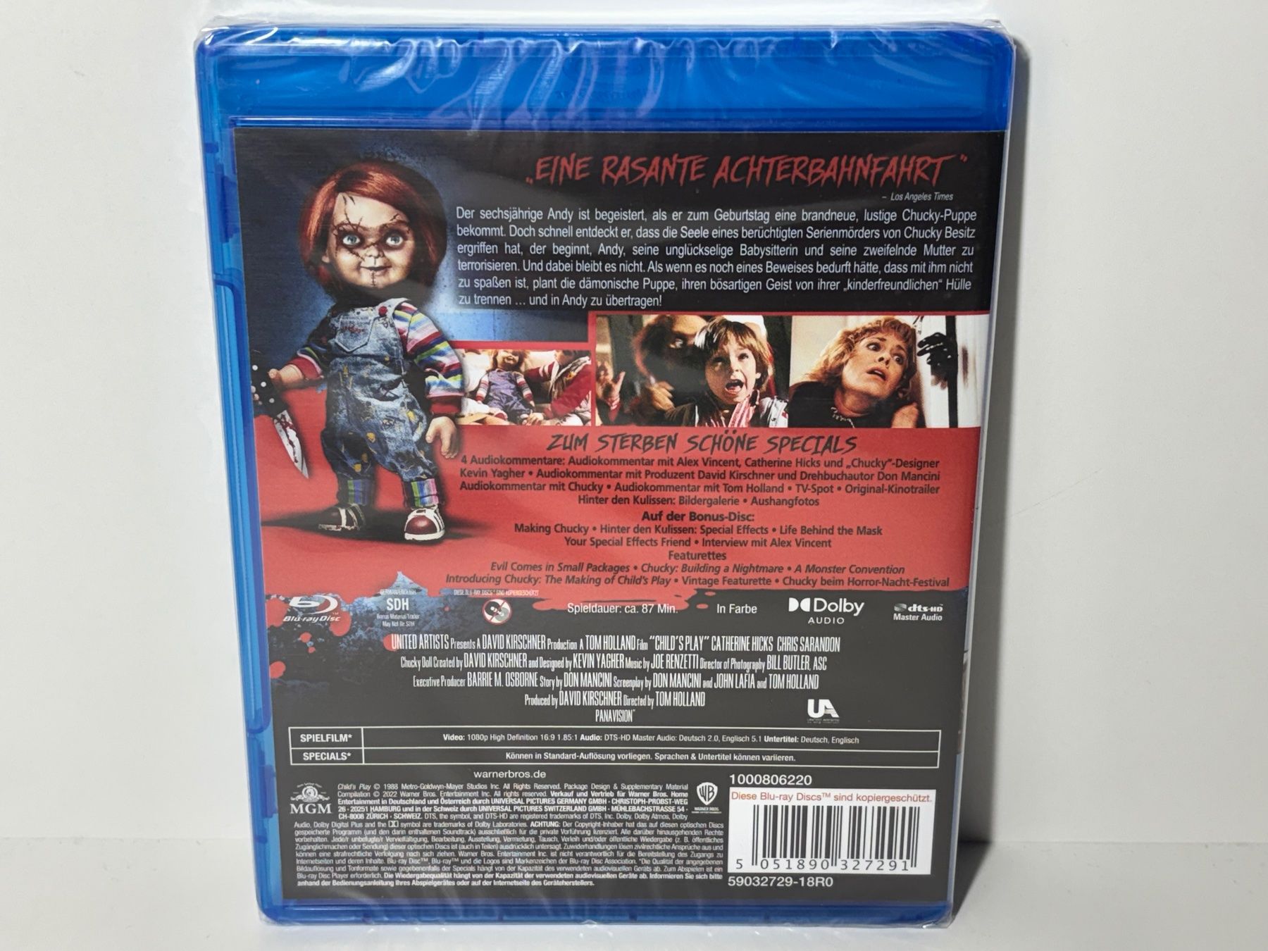 Tutti i DVDs: Chucky - Die Mörderpuppe Blu Ray OVP – Nuovo e nell'imballaggio originale da Wilderswil venduto da Mr.Fury 1