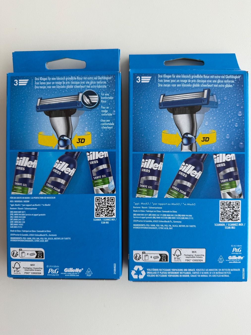 Rasoi & Lamette da barba: Gillette Mach3 Turbo rasoir+lames, 4 pcs – Nuovo e nell'imballaggio originale da St-Gingolph venduto da GoldenKeys 1