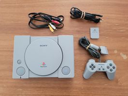 Console PS1 (SCPH-7502) avec Manette & Câbles – Testée