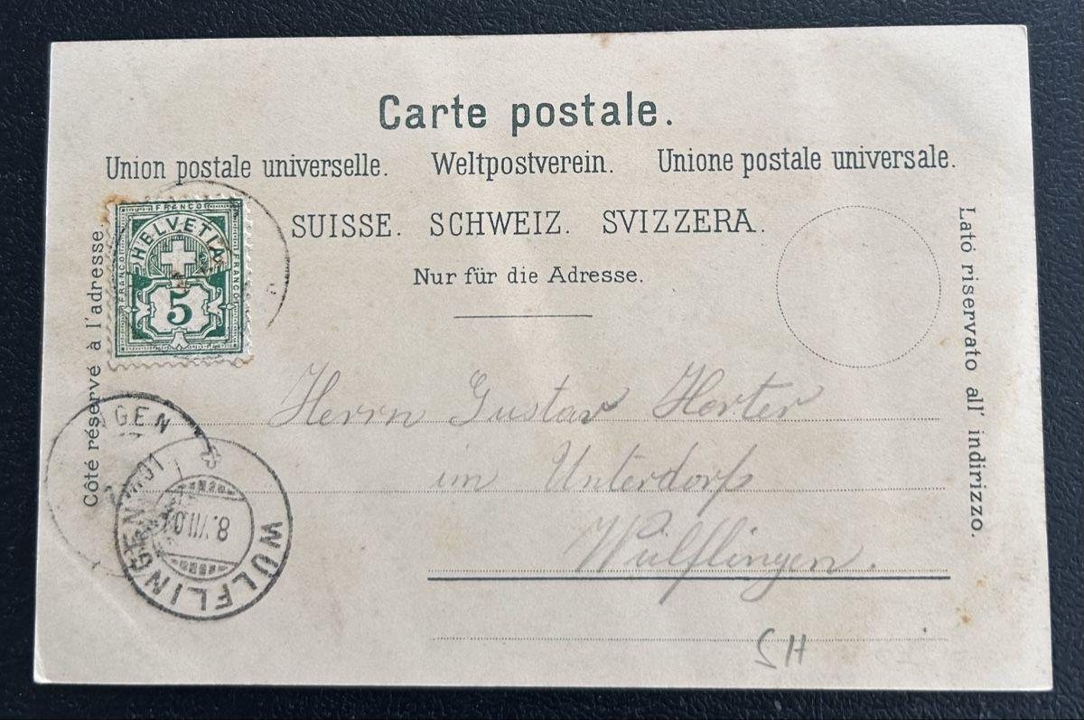 Cartes postales: Gruss aus Rüdlingen Litho  – D'occasion à Horw par Tellbub 1