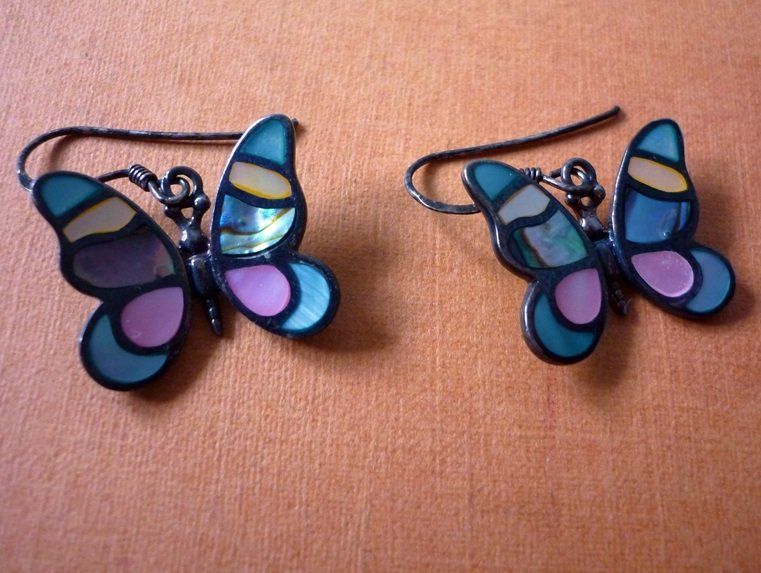 Orecchini pendenti & Orecchini a lobo: Schmetterling Ohrringe - 925 Silber – Usato da Adliswil venduto da di_hans