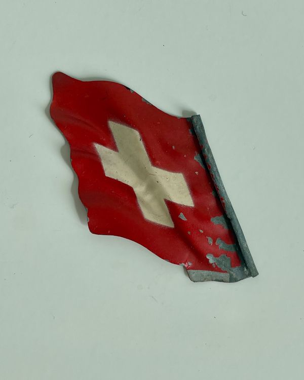 Elastolin Jouets: Originale Schweizer Flagge, Elastolinfiguren, Rarität! – D'occasion à Zürich par tersus1981 1