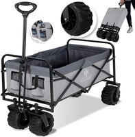 KESSER Bollerwagen Breite Reifen grau