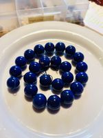 Wunderschöner echter Lapislazuli AA Strang mit 12 mm Perlen