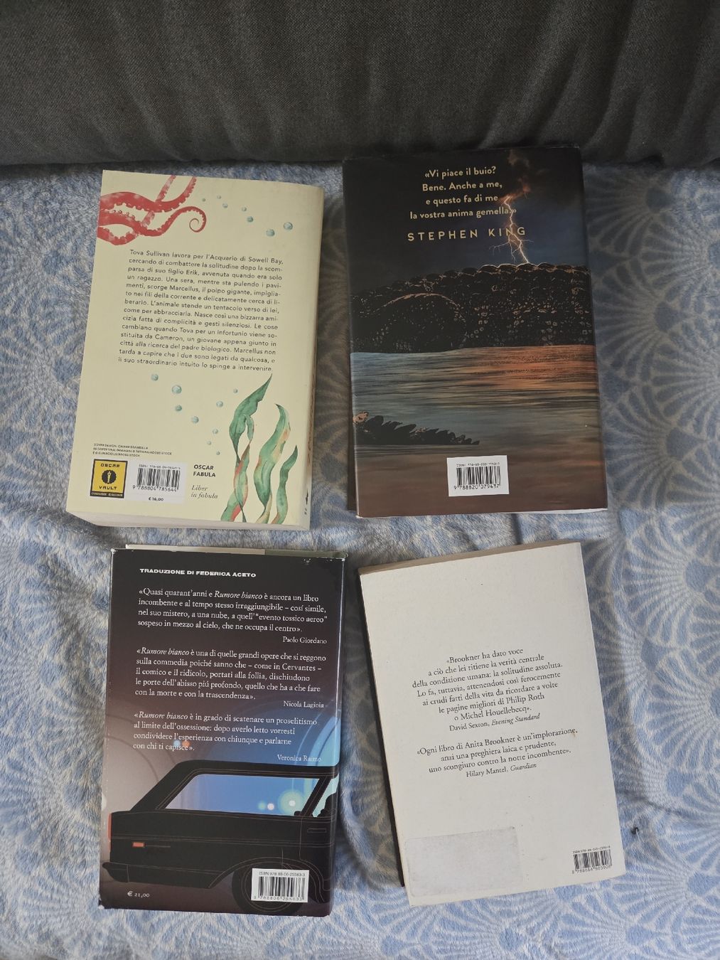 Libri: 4 libri Stephen King, DeLillo, Van Pelt, Brookner italiano – Usato da Nyon venduto da direwolf97 1