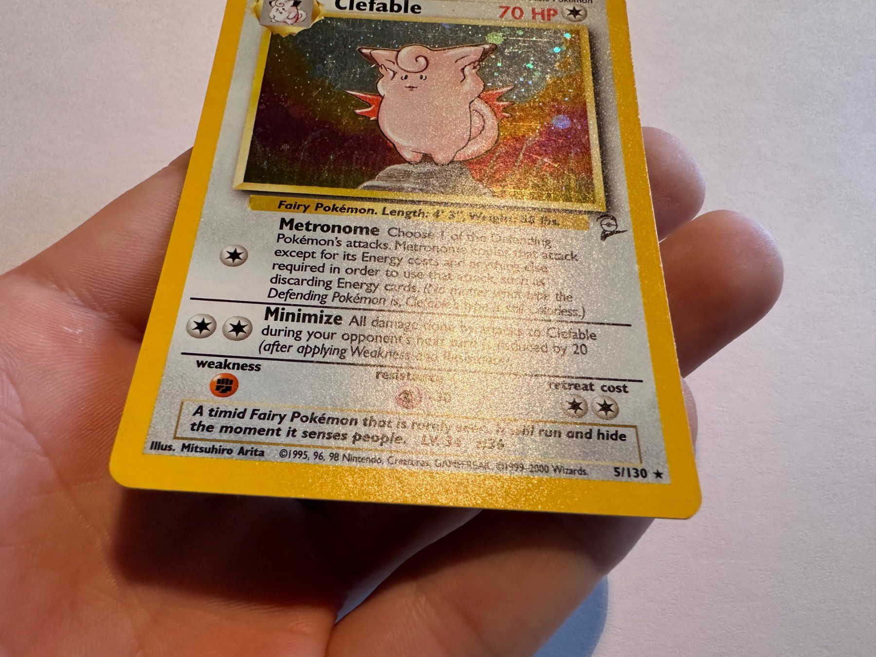 Pokémon Carte collezionabili: Clefable holo Base 2 EN – Usato da Hagendorn venduto da Pokecollectorch 1