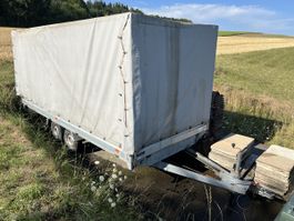 Riesiger Humbaur HT 2600 Doppelachs Anhänger Autotransport