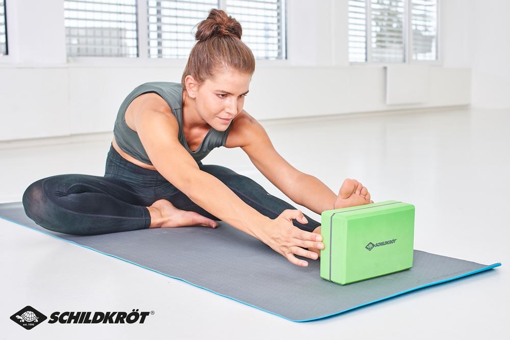 Hometrainer: Yoga Block, 200 g, grün/grau – Neu und originalverpackt aus St. Gallen von cointec 4