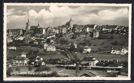 AK Romont, Vue prise de Billens, 1949