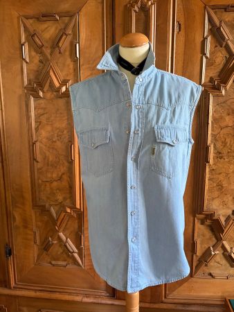 VINTAGE UNDERGRUND Ärmellose Jeansjacke  Größe M wie NEU