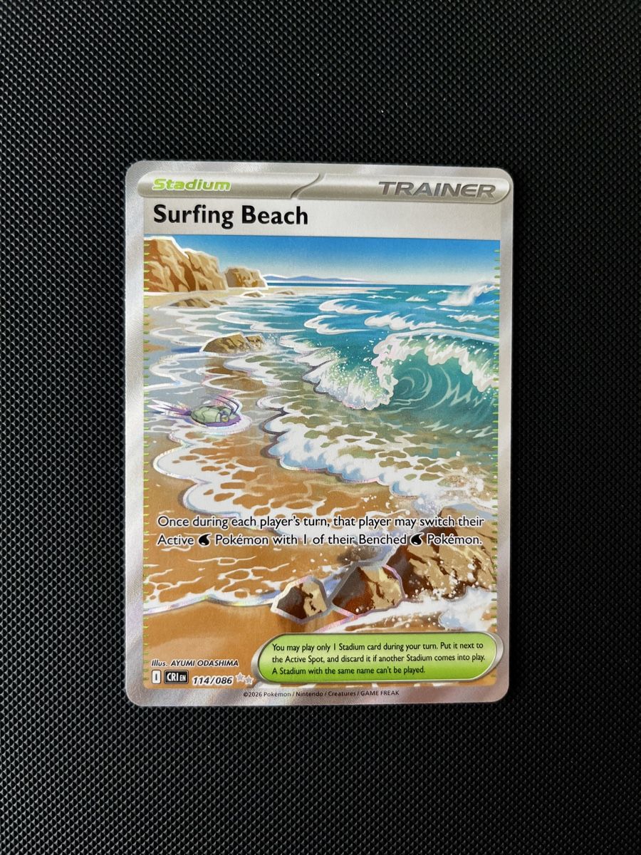Pokémon Carte collezionabili: Surfing Beach CRI 114/086 – Nuovo (secondo la descrizione) da Cham venduto da stellarsky