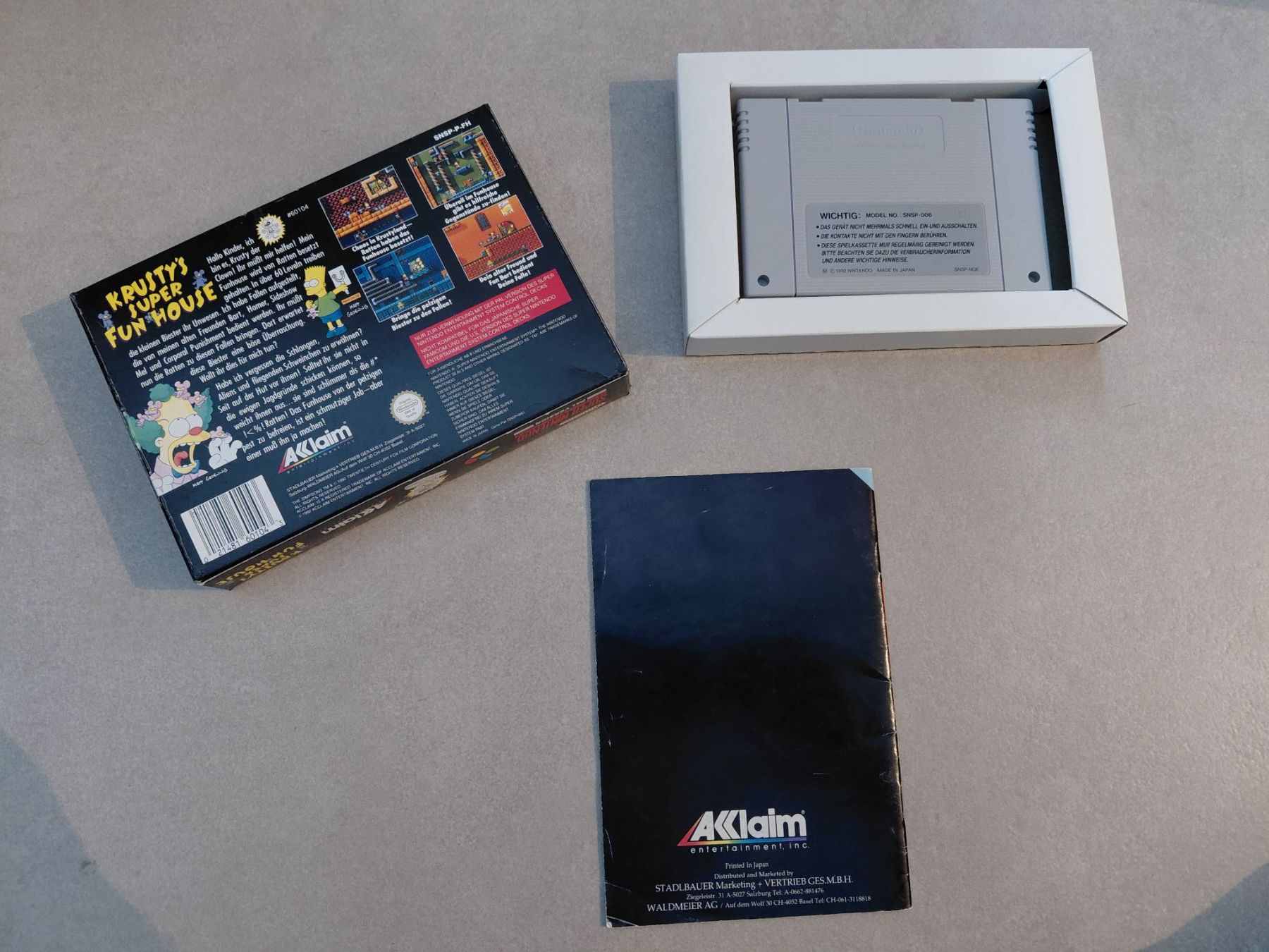 Giochi: Krusty's Super Fun House, SNES, mit OVP – Usato da Uezwil venduto da -Retrogames- 2