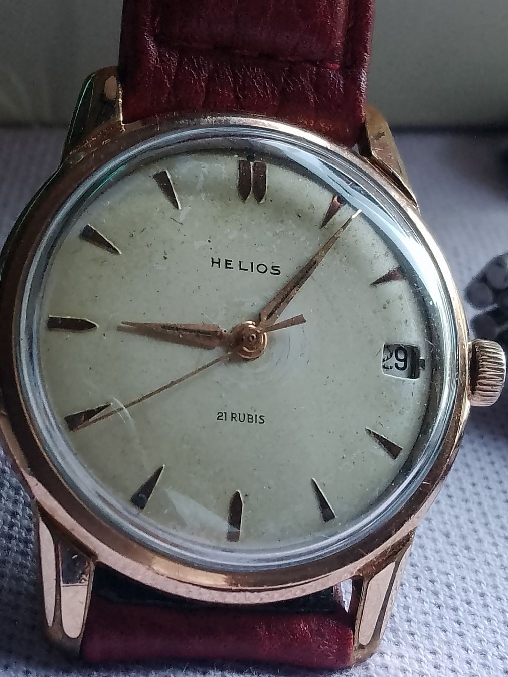 Uhren: Helios Handaufzug 34 mm läuft  – Gebraucht aus Agno von sam2608 1