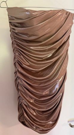 Goldschimmerndes Cocktail-Kleid von Zara Gr. 36