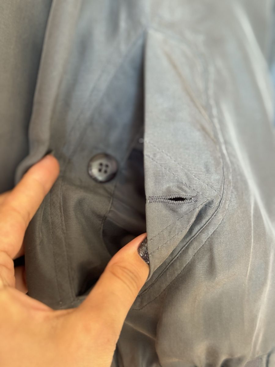 Giacche: Happy Life Bomber Jacket grey silk oversized vintage – Usato da Turbenthal venduto da elizameise 5