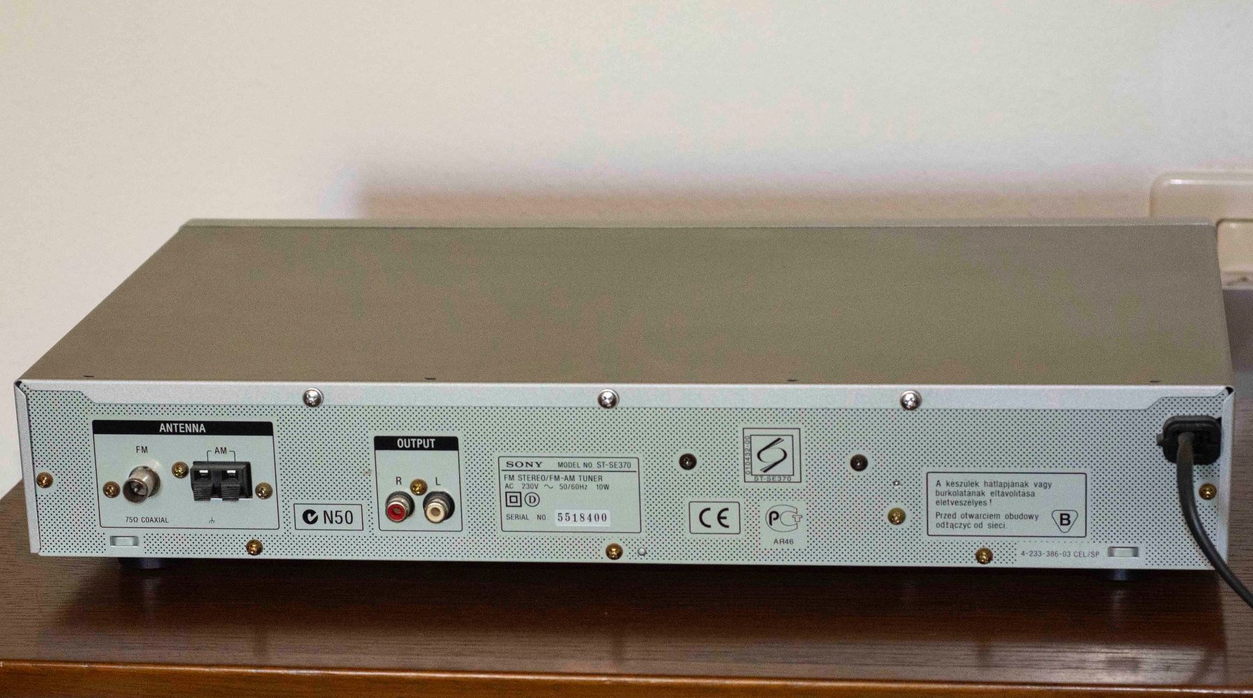 Sony Radio: TUNER Sony ST-SE 370 RDS – Usato da Schwerzenbach venduto da floridan 6