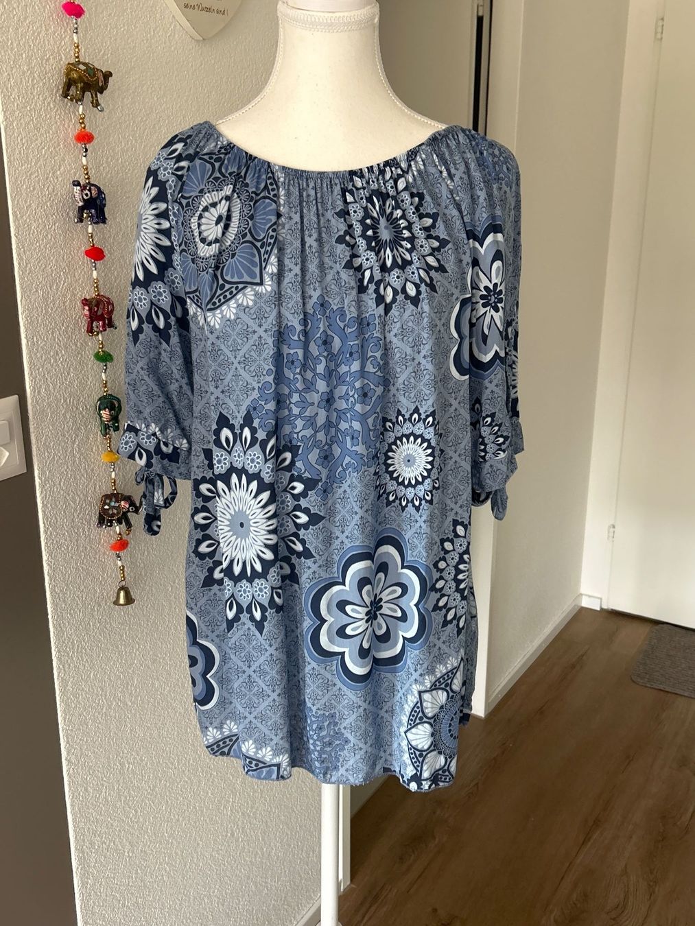 Camicette: Blusenshirt jeansblau mit Muster  von Today Gr. M – Usato da Brunnen venduto da Nala2929 4