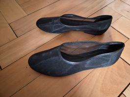 Massimo Dutti schwarze ballerina schuhe
