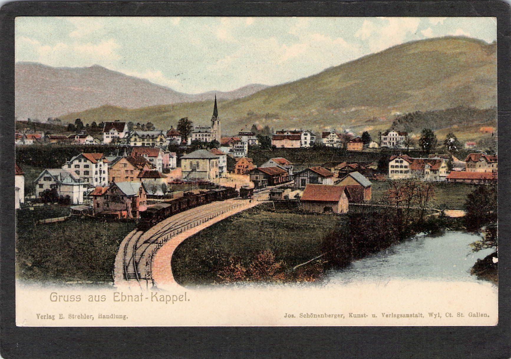 Cartoline postali: #Gruss aus Ebnat-Kappel SG , gel. 1906 – Usato da Reichenburg venduto da Pipo-67