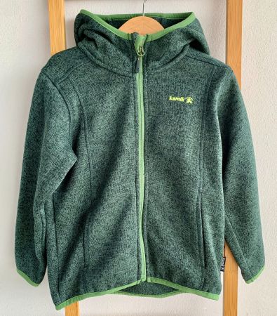 Jacke Fleece in dunkelgrün, Grösse 110, Marke: Kamik