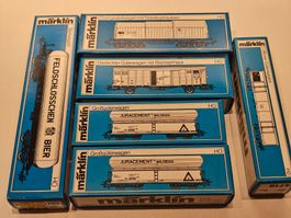 Märklin 4718 4687 4698 4632 2x4691Gürterwagen