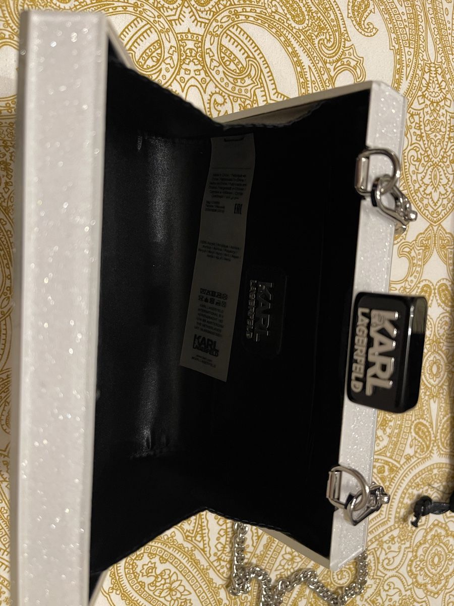Karl Lagerfeld Borse da donna: Karl Lagerfeld Clutch White – Usato da Spreitenbach venduto da Levin1983 4