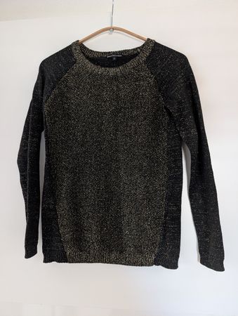 Winter Pullover mit Goldfaden, Grösse S/36 Top!