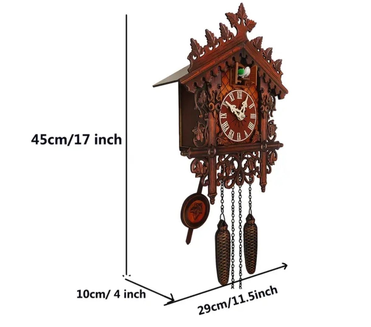 Orologi da terra & Orologi da parete: Kuckucksuhr im Schwarzwald-Stil – Nuovo e nell'imballaggio originale da Hochdorf venduto da b1.p 2