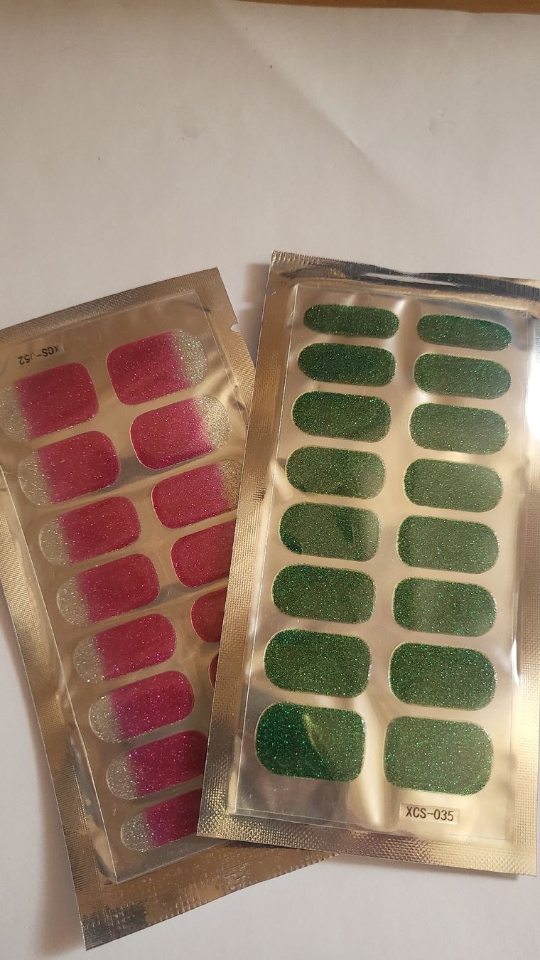 Unghie finte: Gel Nail Wraps Set 8 – Nuovo e nell'imballaggio originale da Sagogn venduto da salsagirl30