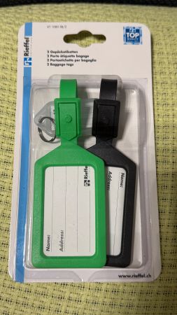 2 Gepäcksanhänger / Etiketten