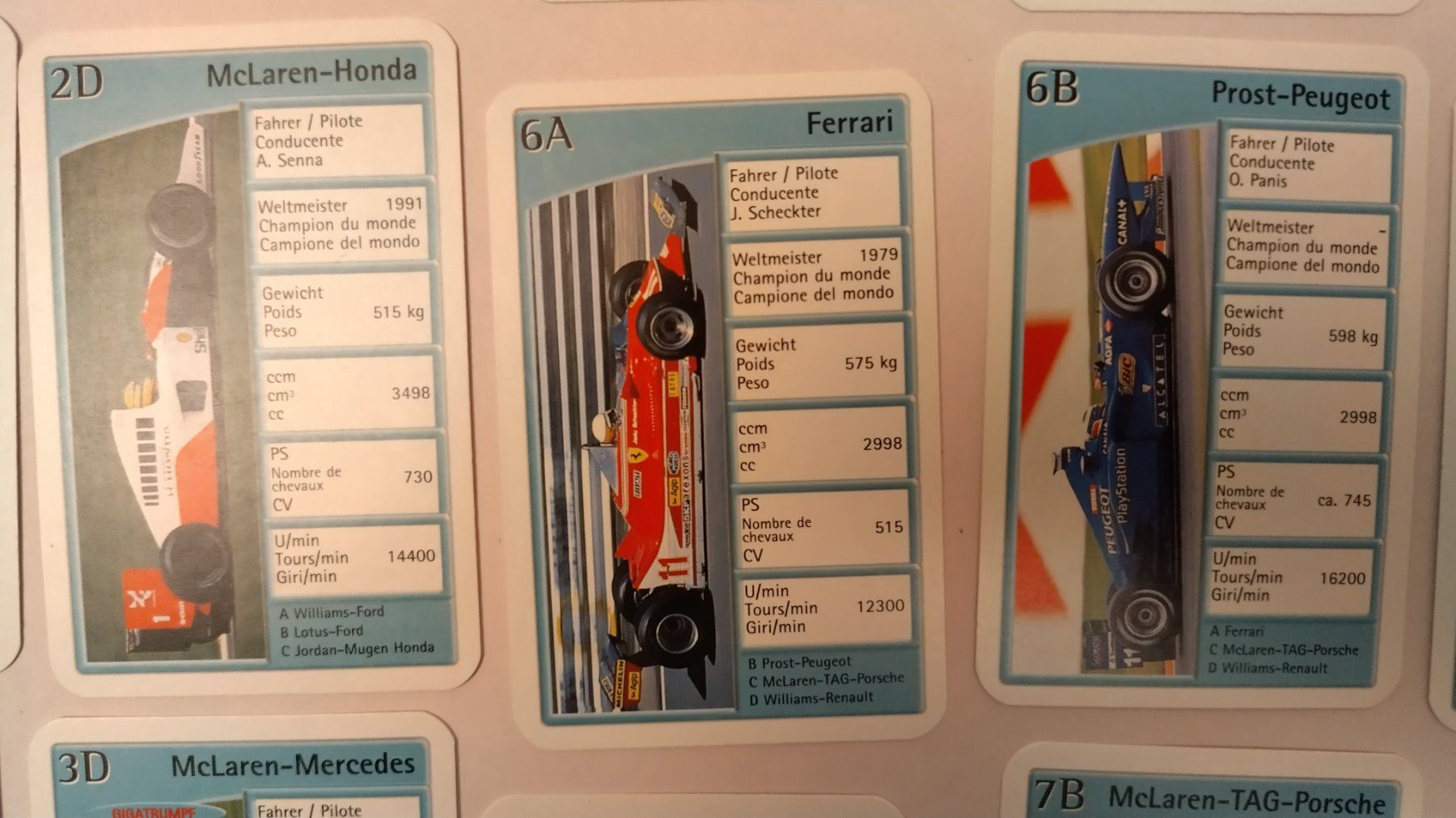Spiele: Auto Quartett -  Formel 1 / 2 Deckkarten + 32 Karten – Gebraucht aus Bellach von JingleJerry 8