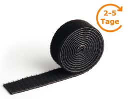 Klett-Kabelbinder, 20 mm x 1 m, schwarz
