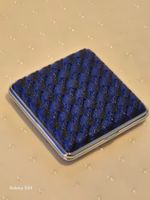 Vintage-Zigarettenetui in Blau und Schwarz – selten!